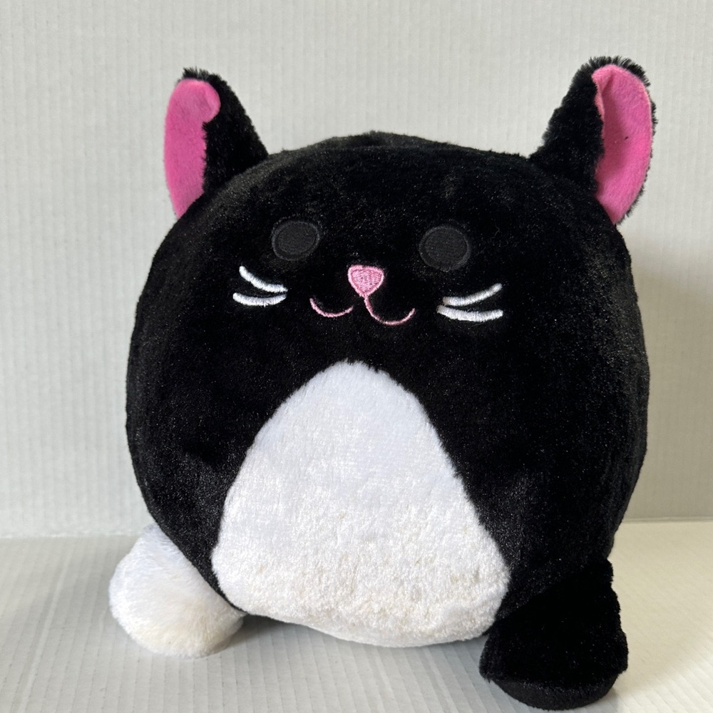 Fancy Black Cat Plush Coin Bank – Cute Collectible